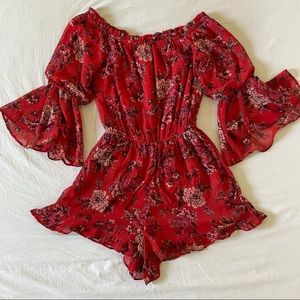 American Eagle Outfitters Floral Romper